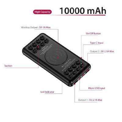 Portable Wireless Powerbank with Suction pads by Corporate Gift Store Singapore