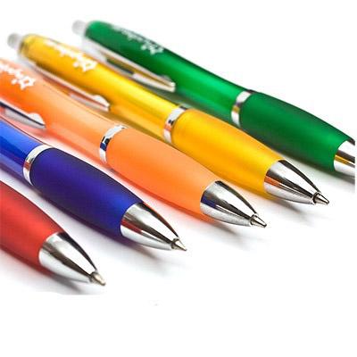 Plastic Ball Pen with Rubber Grip | gifts shop