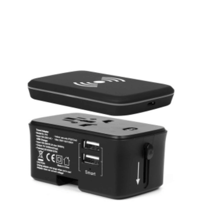 Travel Adaptor with Wireless Charging | gifts shop