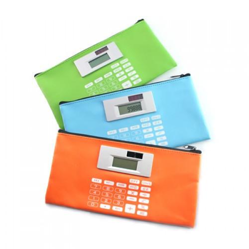 PU Stationery Case With Calculator by Corporate Gift Store Singapore