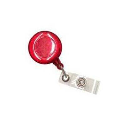 Pull Reel | Opaque Clear Red Round by Corporate Gift Store Singapore