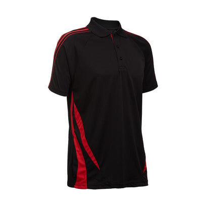 Quick Dry Unisex Polo T-shirt with Stripes accents | gifts shop