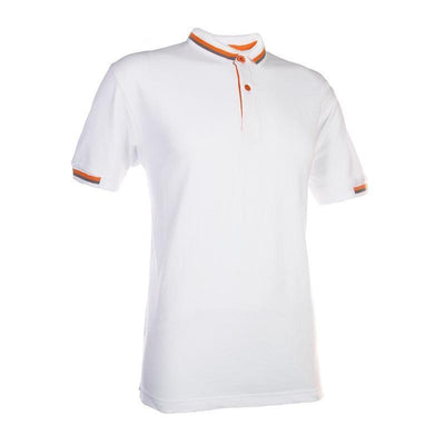 Regular Fit Honeycomb Polo T-shirt with Contrasting Striped Accents by Corporate Gift Store Singapore
