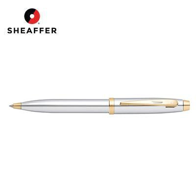 Sheaffer 100 Chrome/Gold Trim Ballpoint Pen by Corporate Gift Store Singapore