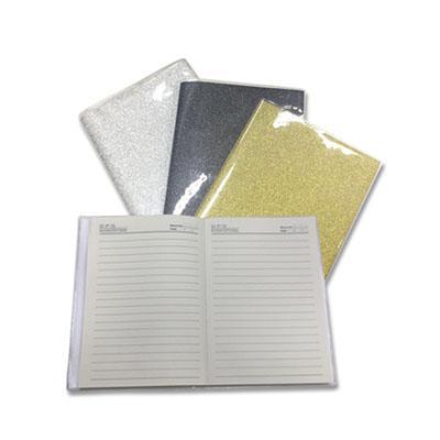 Shimmering NoteBook With Pvc Cover by Corporate Gift Store Singapore