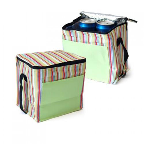 Striped Insulated Cooler Bag by Corporate Gift Store Singapore