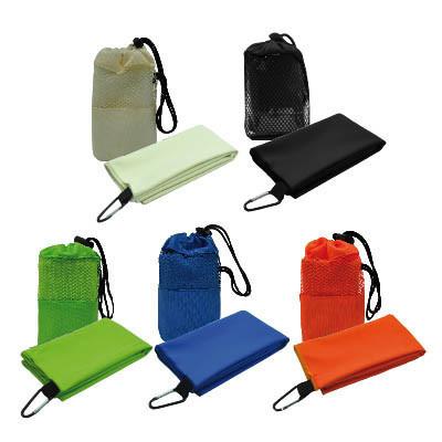 Suede Sports Towel with Carabiner | gifts shop