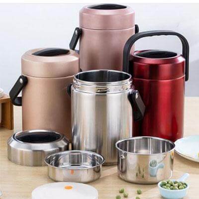 1600ml Stainless Steel Thermal Bento Box by Corporate Gift Store Singapore