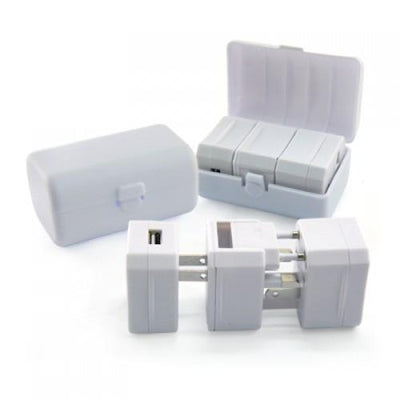 Travel Adaptor With USB Hub And box by Corporate Gift Store Singapore