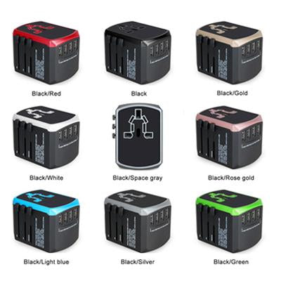 Travel Adapter with 4 USB Port by Corporate Gift Store Singapore