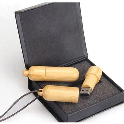 Wooden Cylinder USB Flash Drive by Corporate Gift Store Singapore