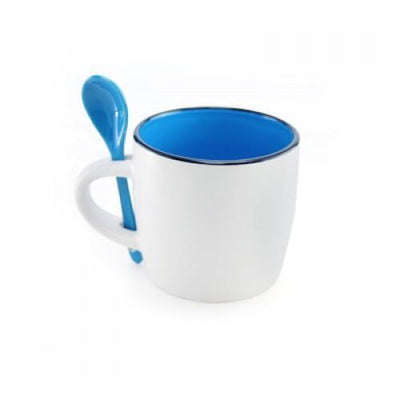 Victoria Ceramic Mug with Spoon by Corporate Gift Store Singapore