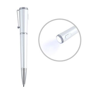 White Ball Pen With Torchlight | gifts shop