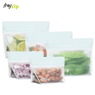 Rezip 5-piece Stand-Up Leakproof Reusable Storage Bag Starter Kit by Corporate Gift Store Singapore