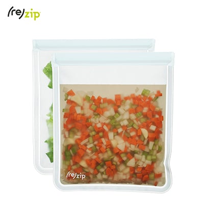 Rezip Lay-Flat Gallon Leakproof Reusable Storage Bag 2-pack by Corporate Gift Store Singapore