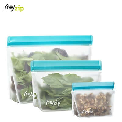 Rezip 3-piece Stand-Up Leakproof Reusable Storage Bag Kit by Corporate Gift Store Singapore